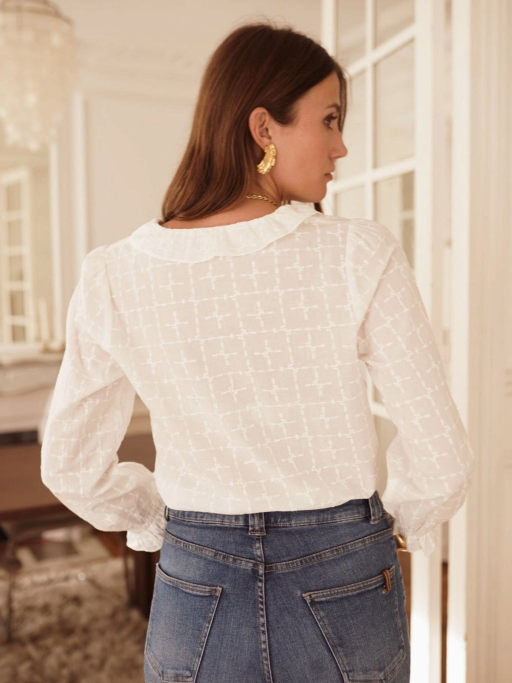 CAMISA VOILE COTON - BLANCA