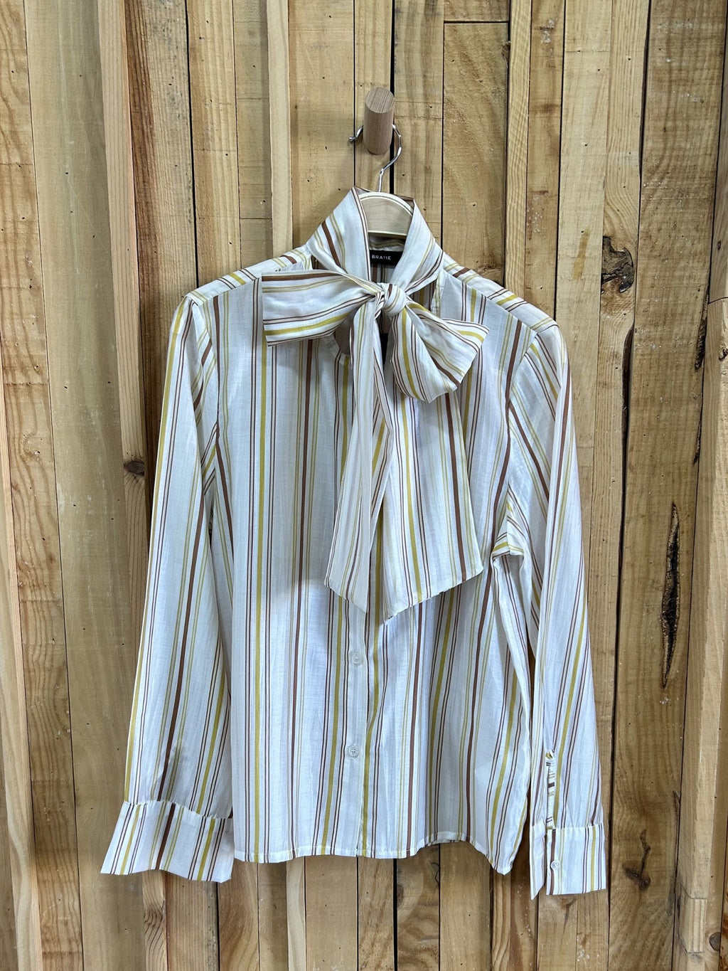 Camisa Rayas Lazada - Amarilla