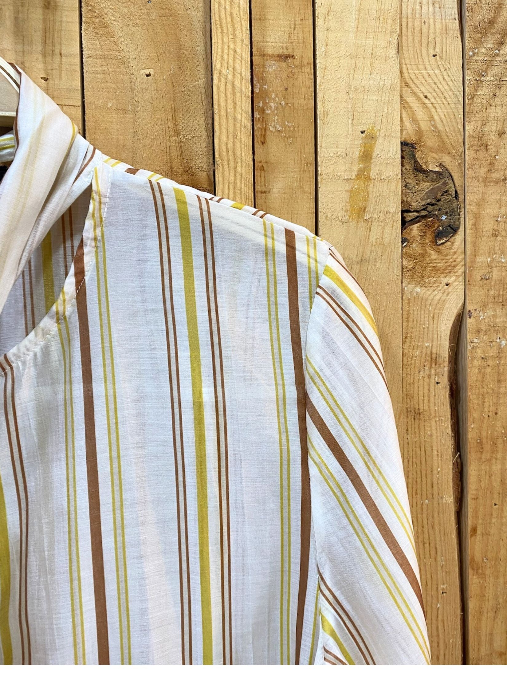 Camisa Rayas Lazada - Amarilla