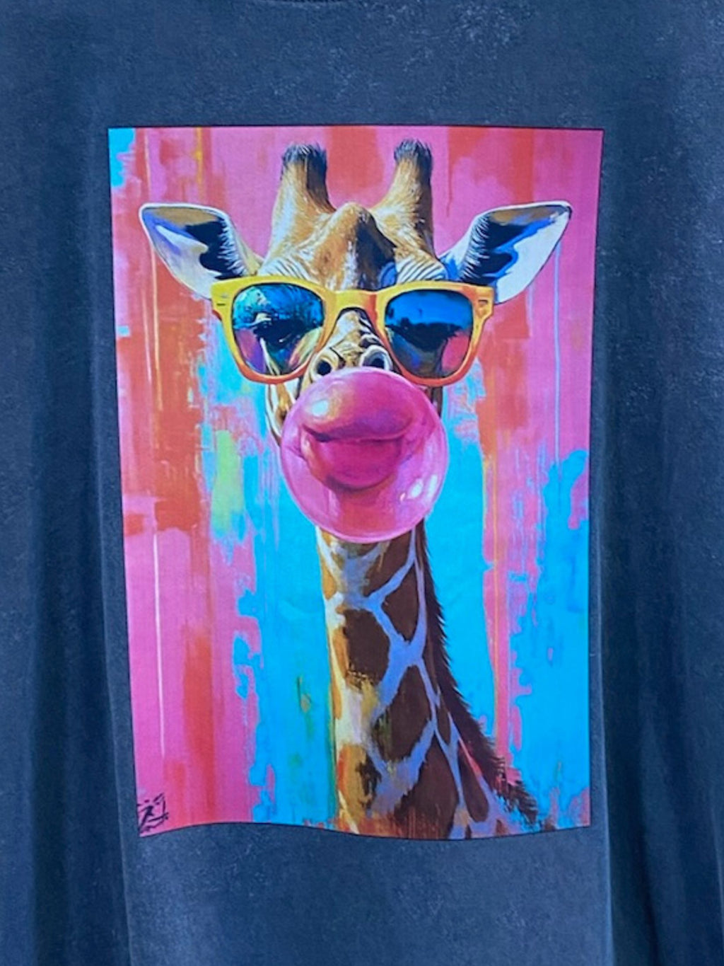 Camiseta Estampada Jirafa Globo - Gris