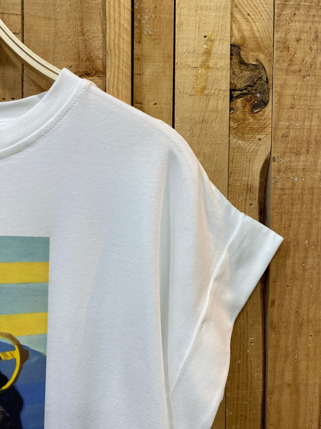 Camiseta Estampada Perro St. Tropez - Blanca