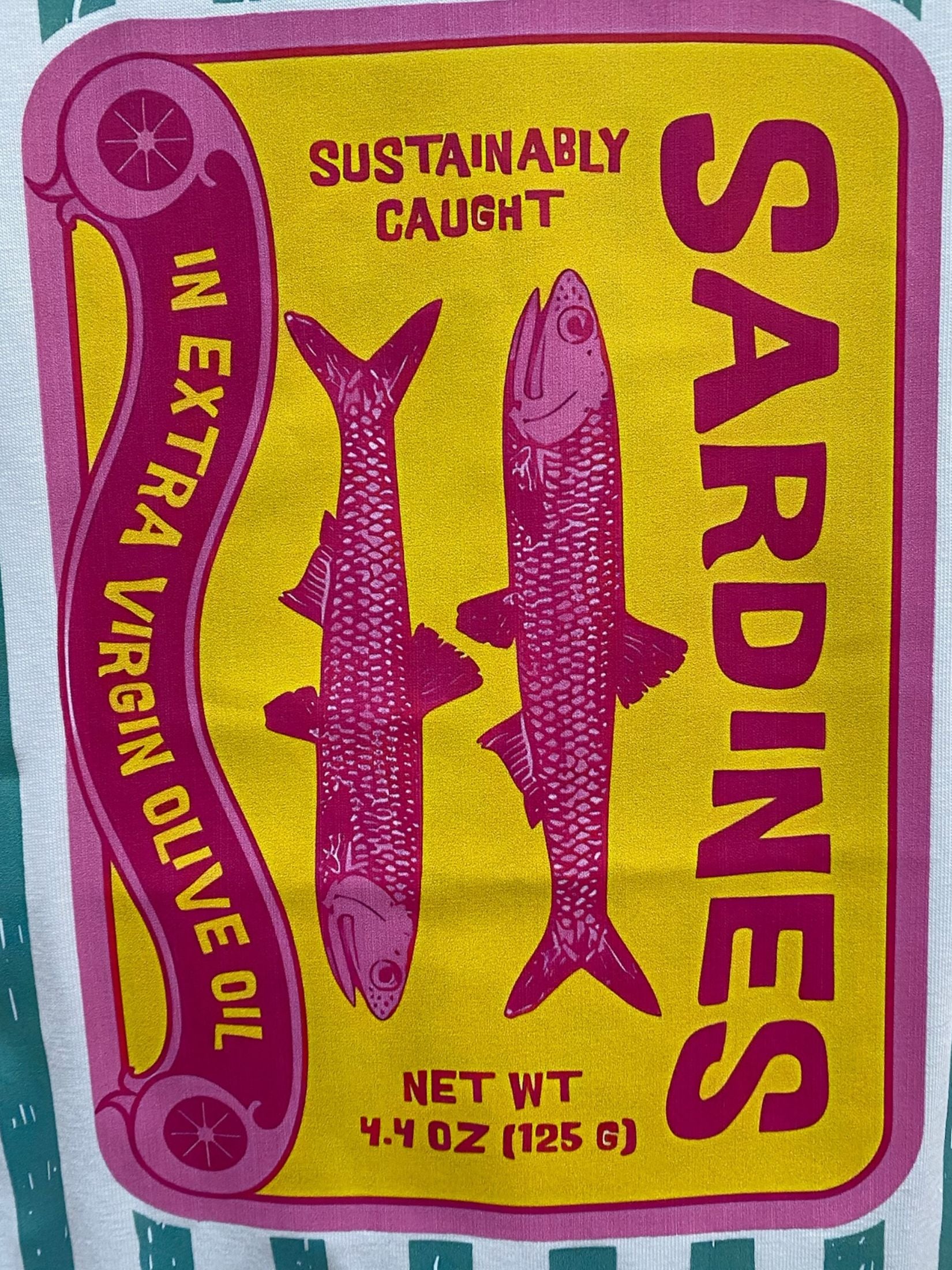 Camiseta Estampada Sardinas - Blanca