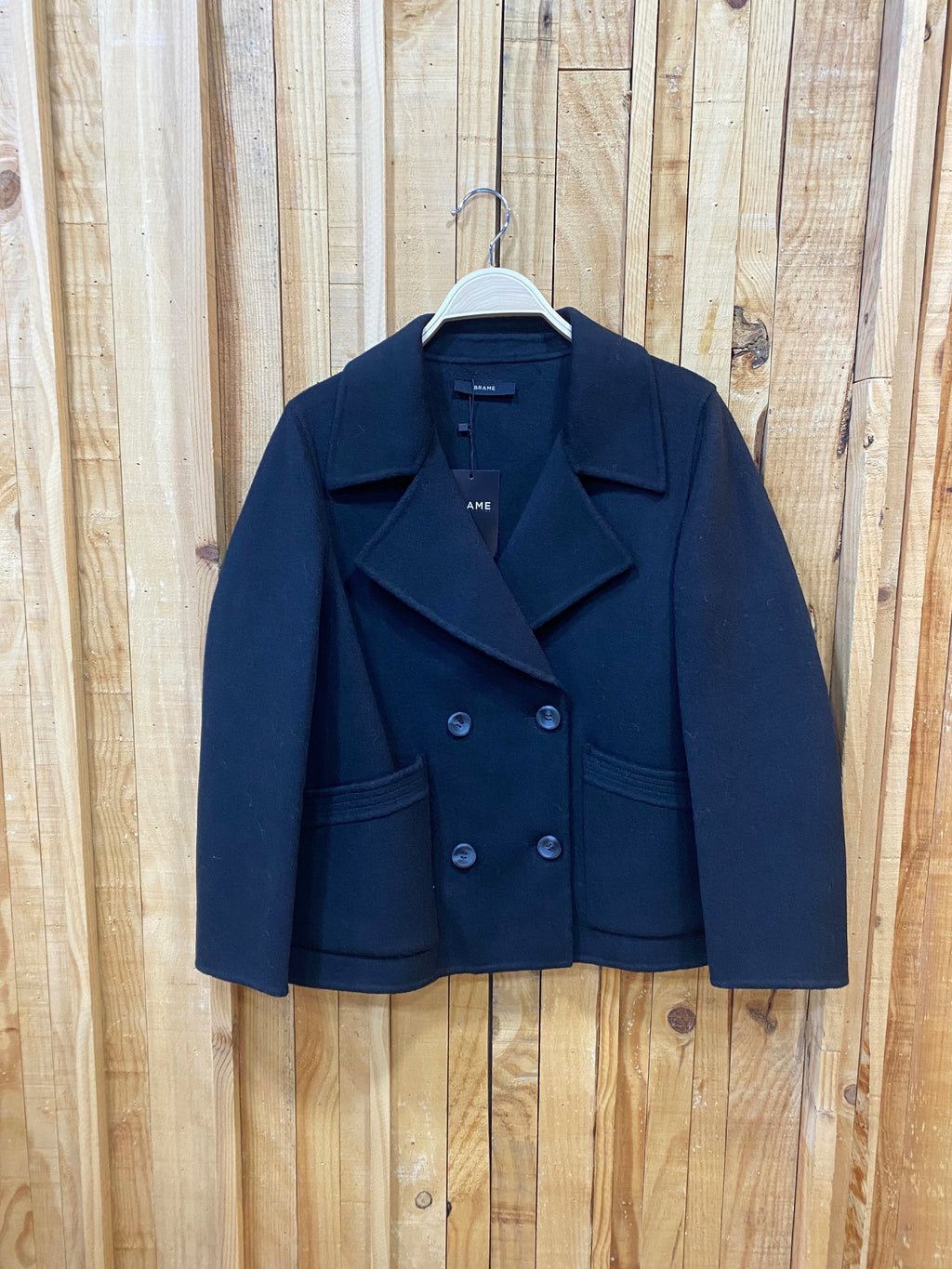 Chaqueta Doble Paño 70% Lana - Negro