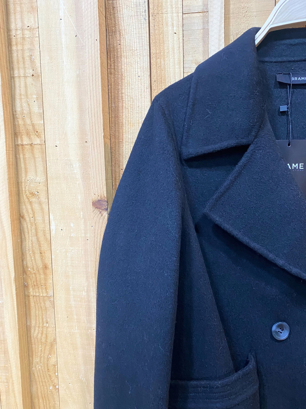 Chaqueta Doble Paño 70% Lana - Negro