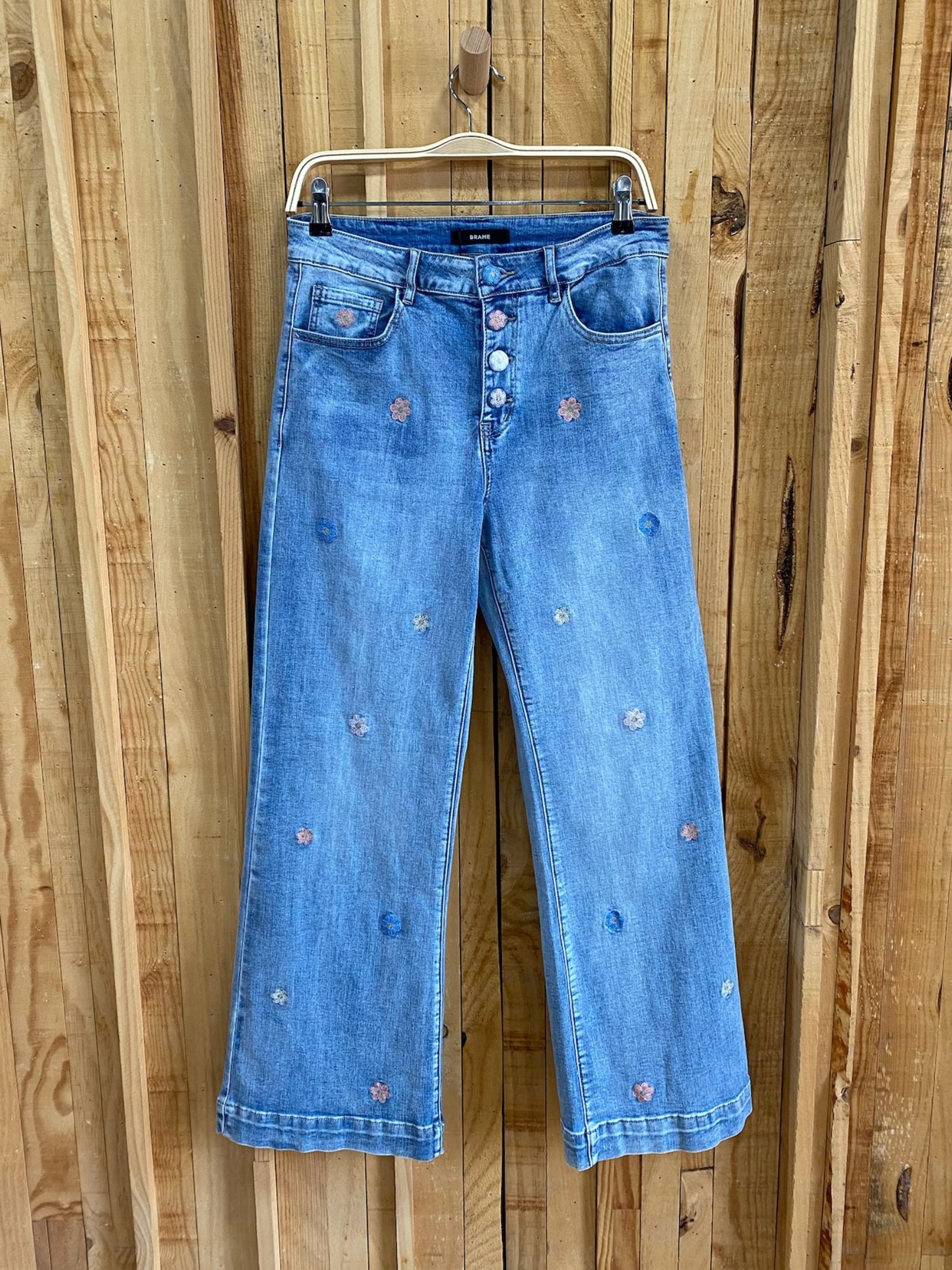 Jean Margaritas Bordadas