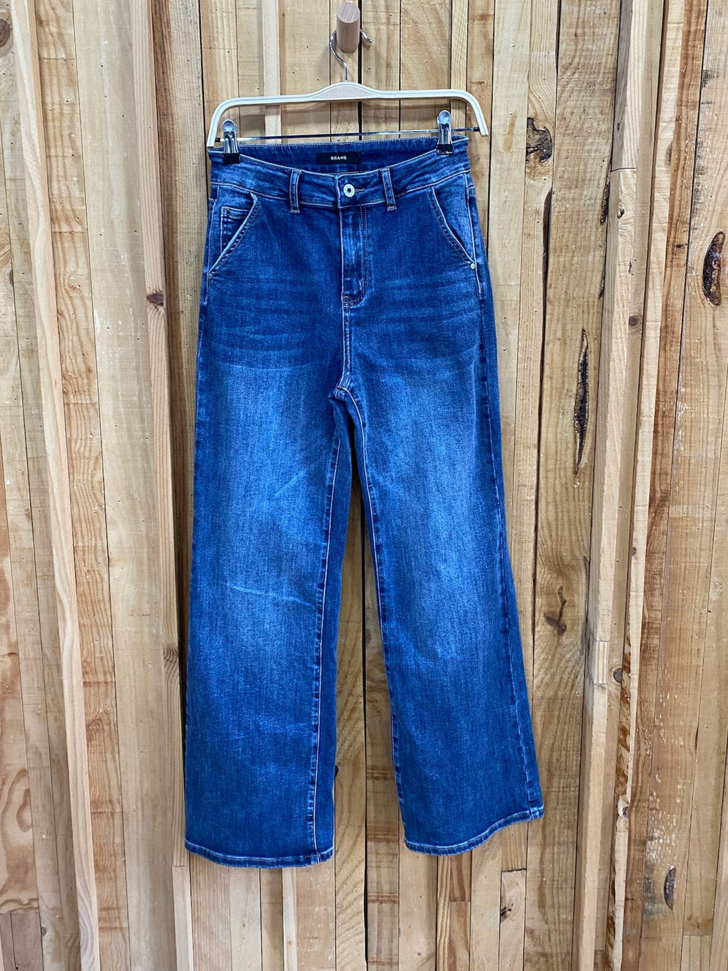 Jean Recto Talle Alto Azul