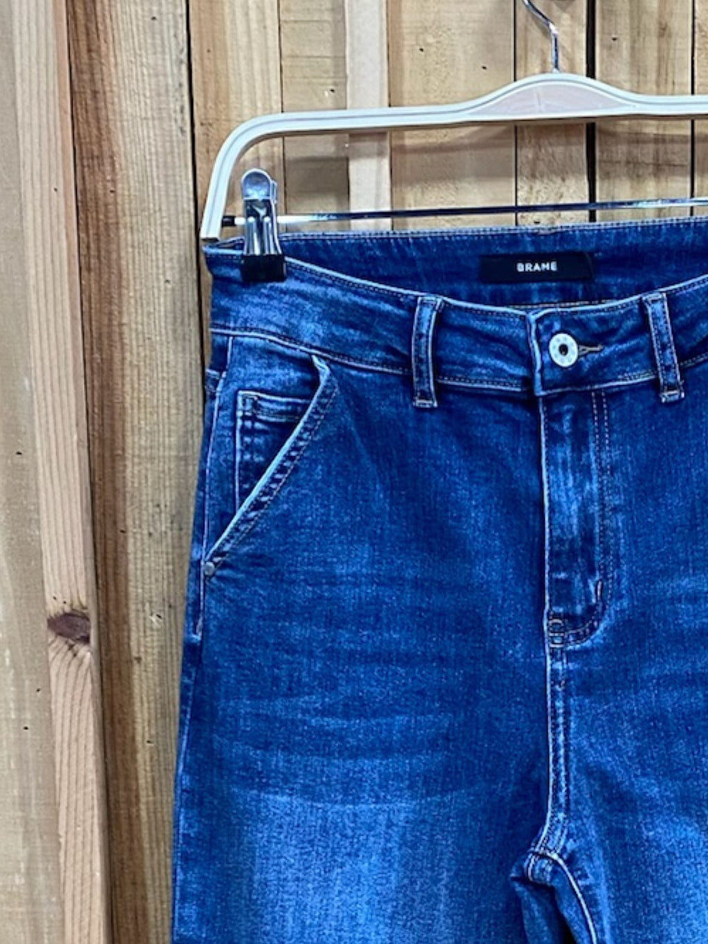 Jean Recto Talle Alto Azul