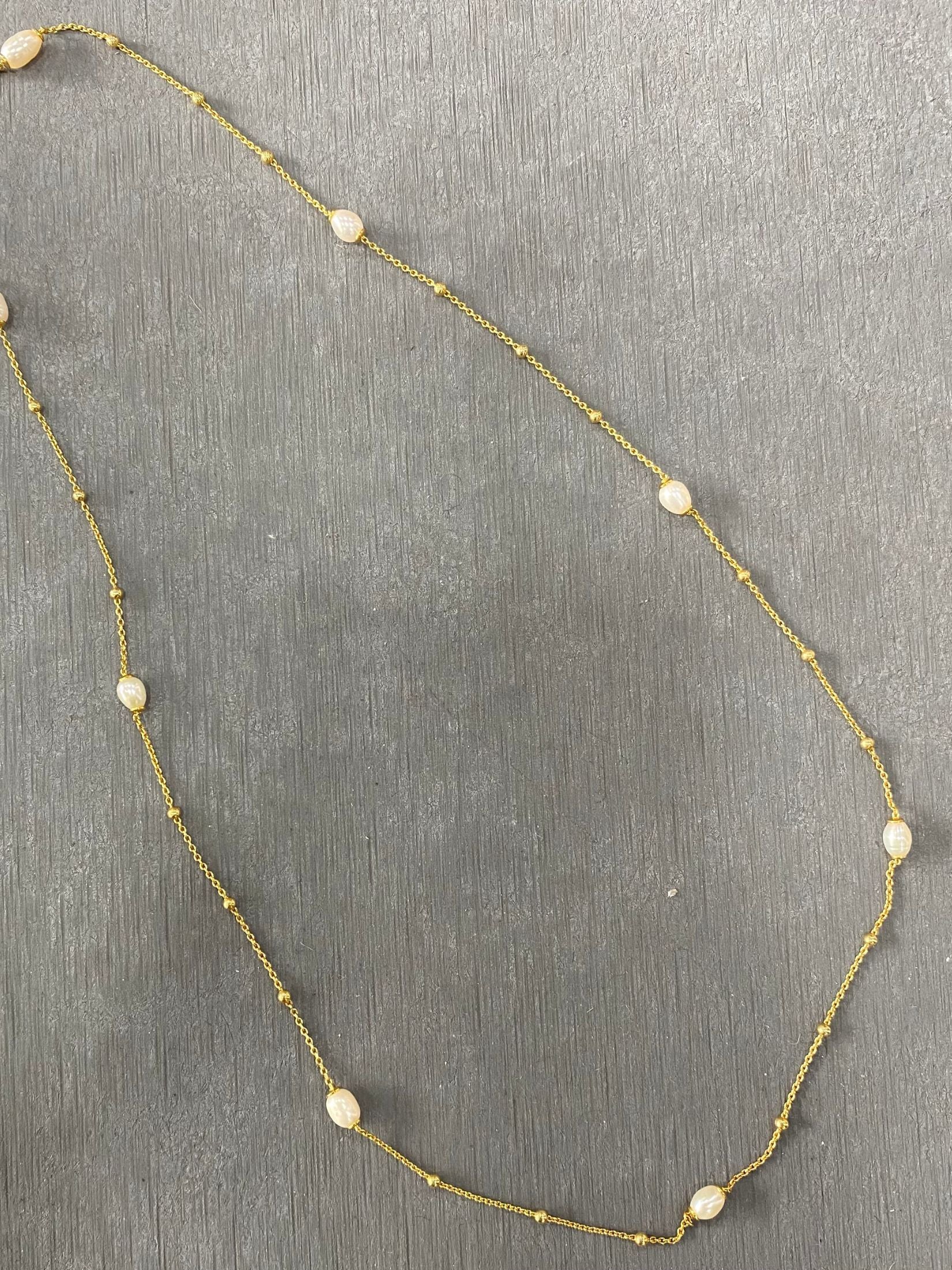 Collar Largo Perlas