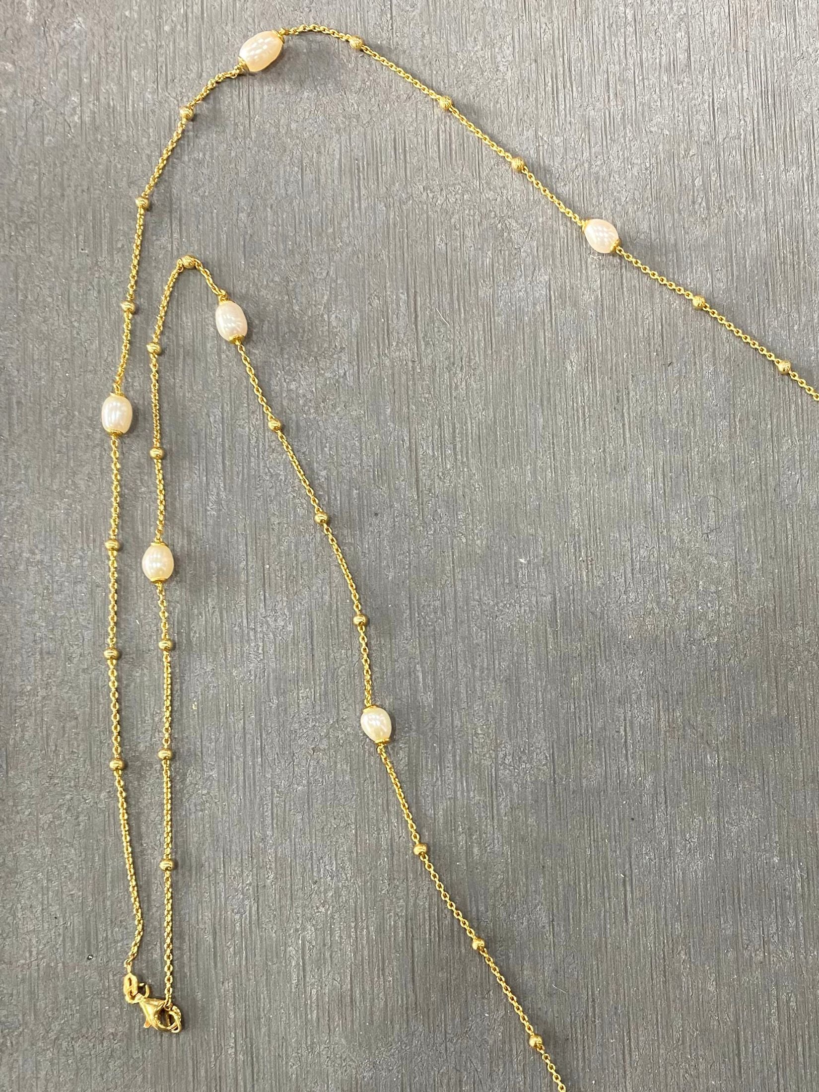 Collar Largo Perlas