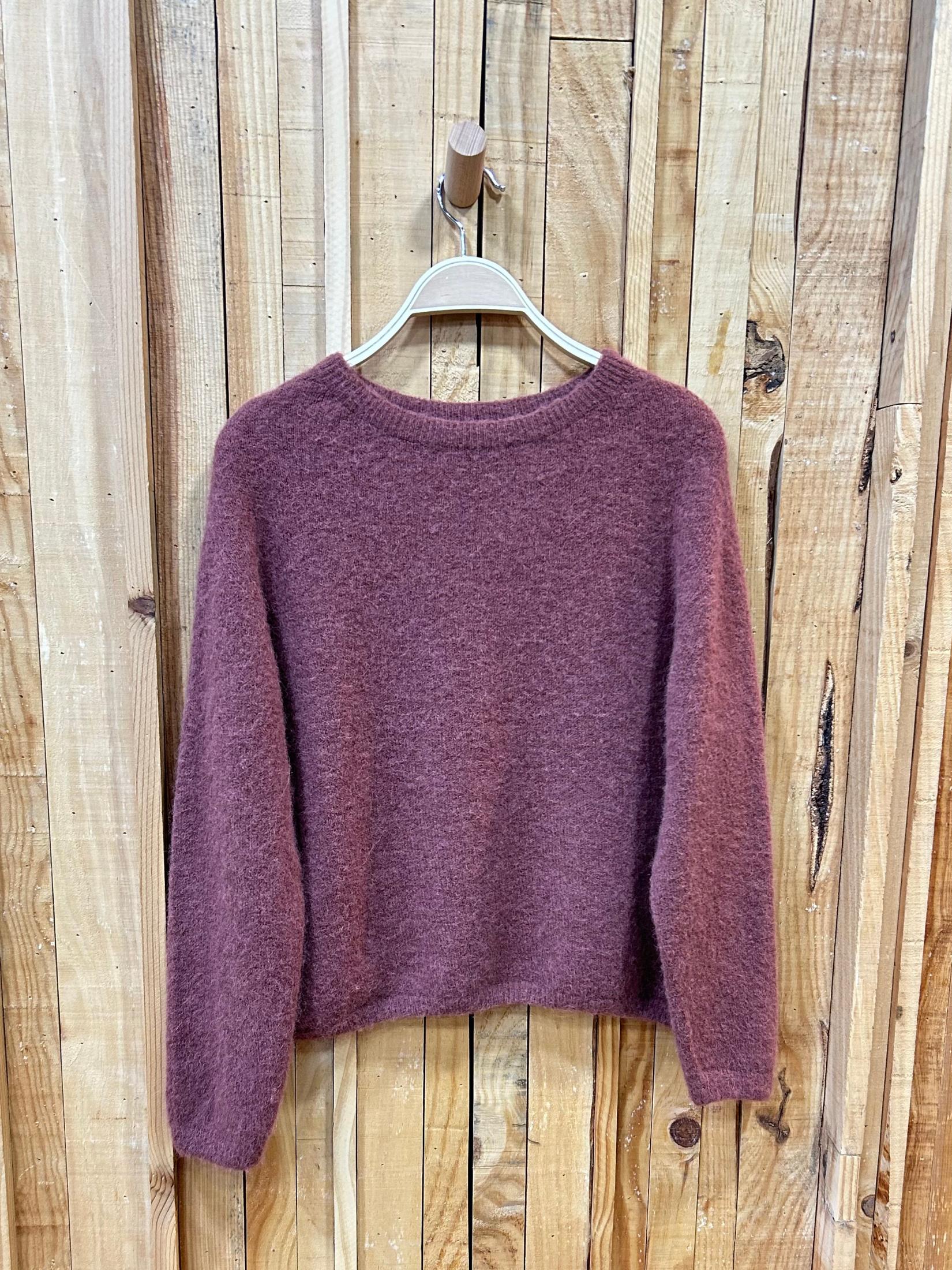 Jersey Lana Baby Alpaca Manga Larga - Rosa Empolvado