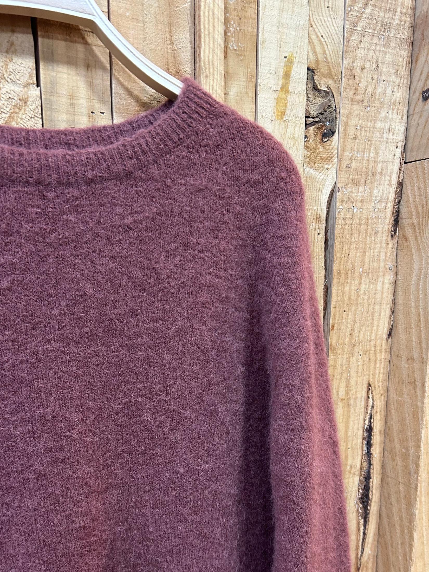 Jersey Lana Baby Alpaca Manga Larga - Rosa Empolvado