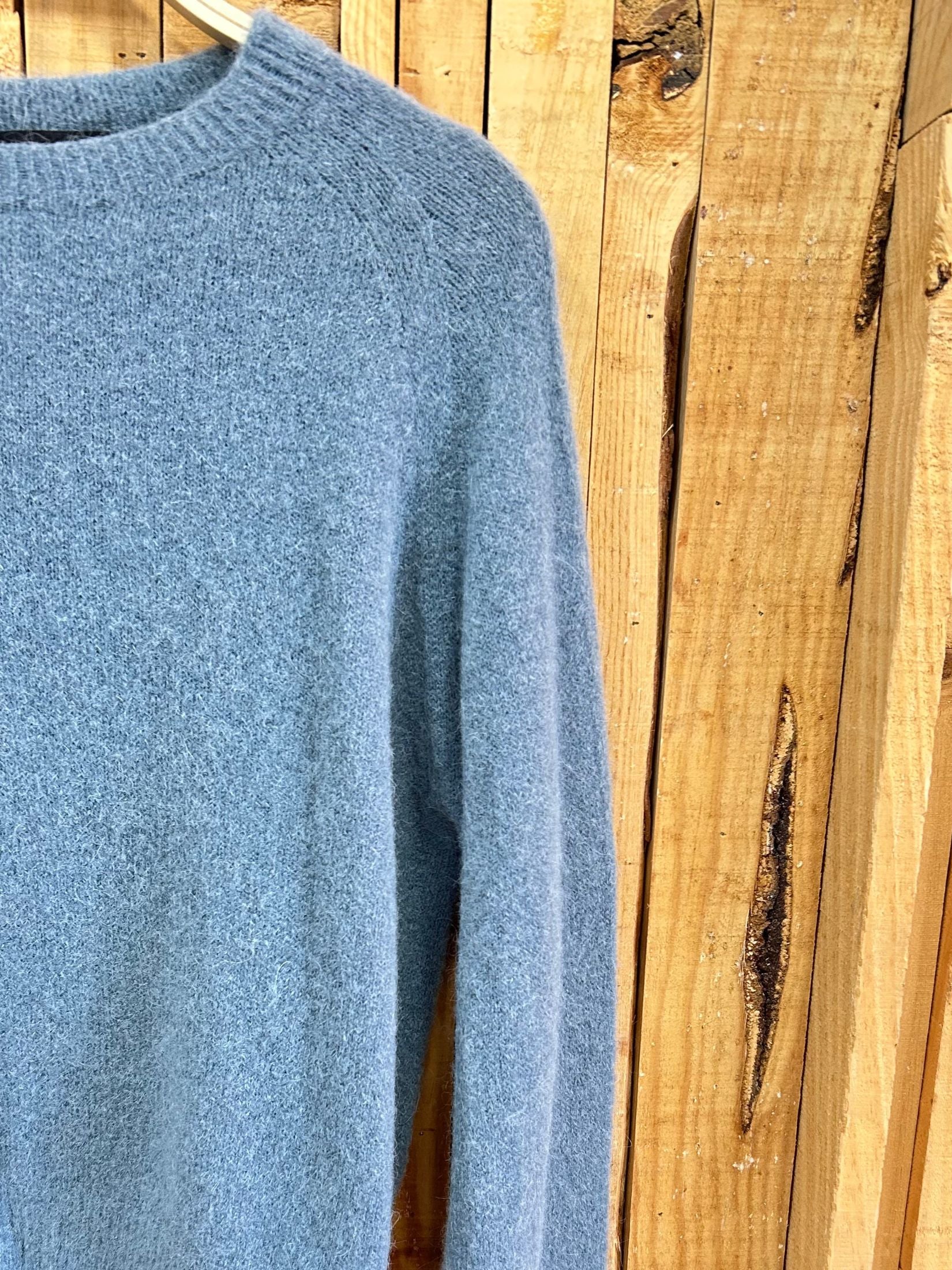 Jersey Lana Baby Alpaca Manga Larga - Azul Claro