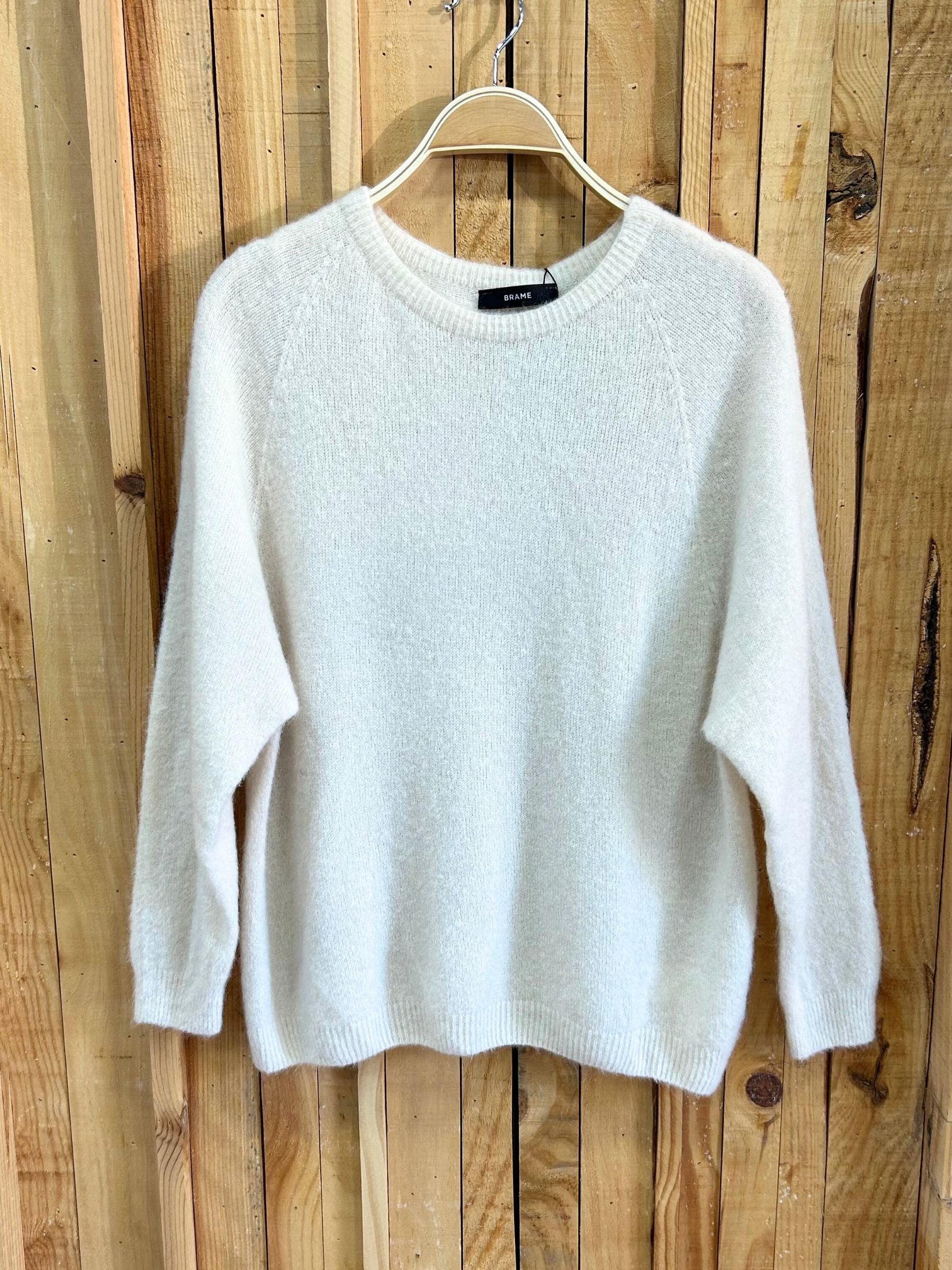 Jersey Lana Baby Alpaca Manga Larga - Crudo