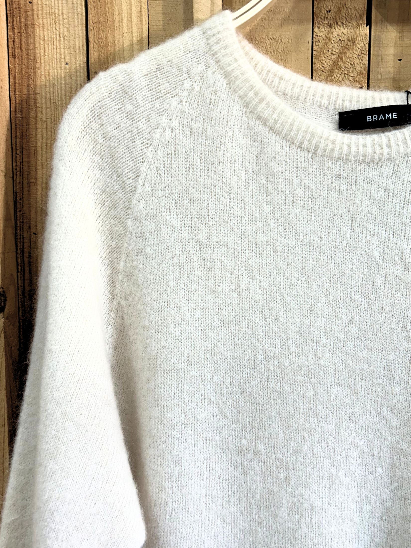 Jersey Lana Baby Alpaca Manga Larga - Crudo