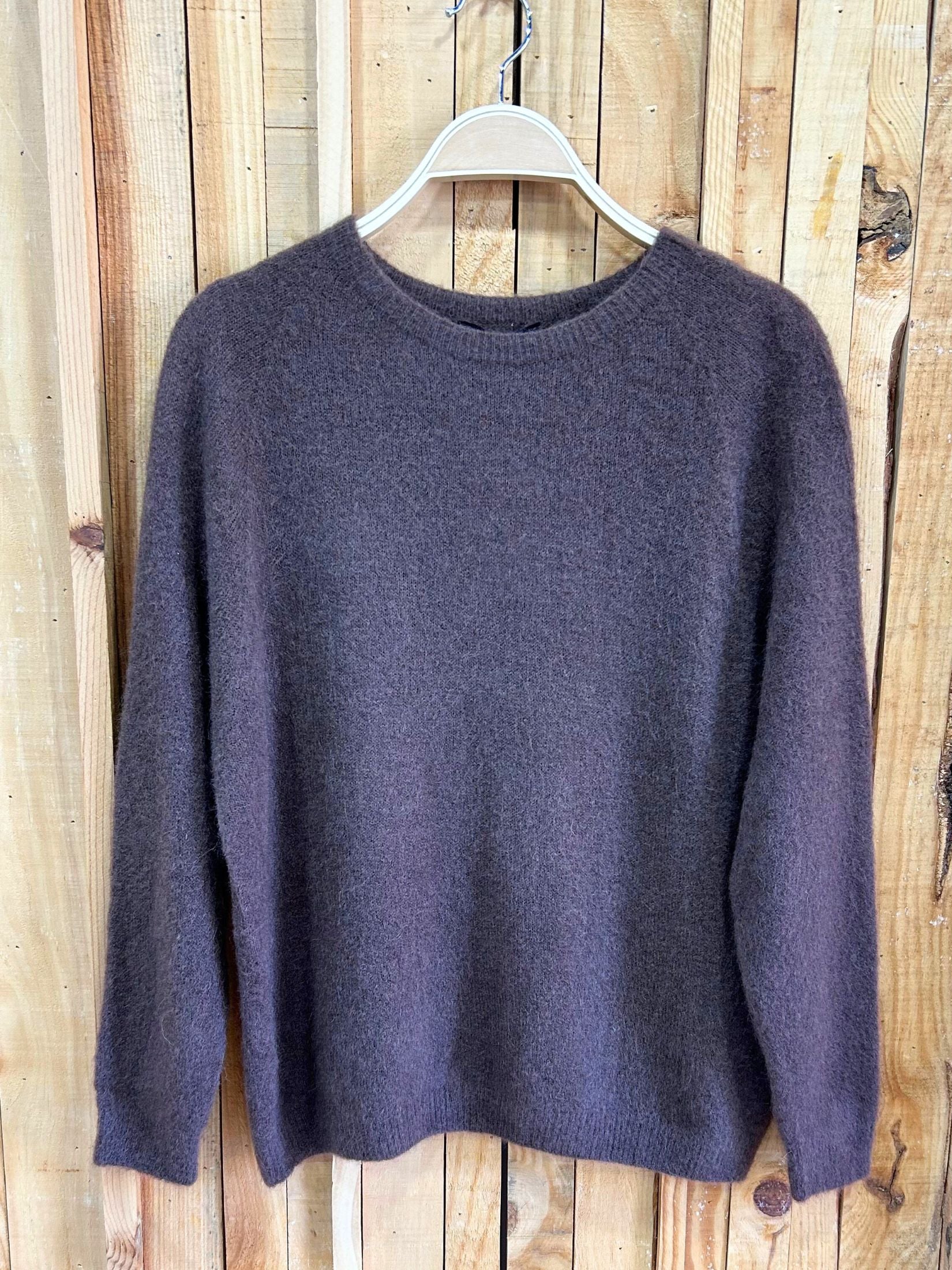 Jersey Lana Baby Alpaca Manga Larga - Marron