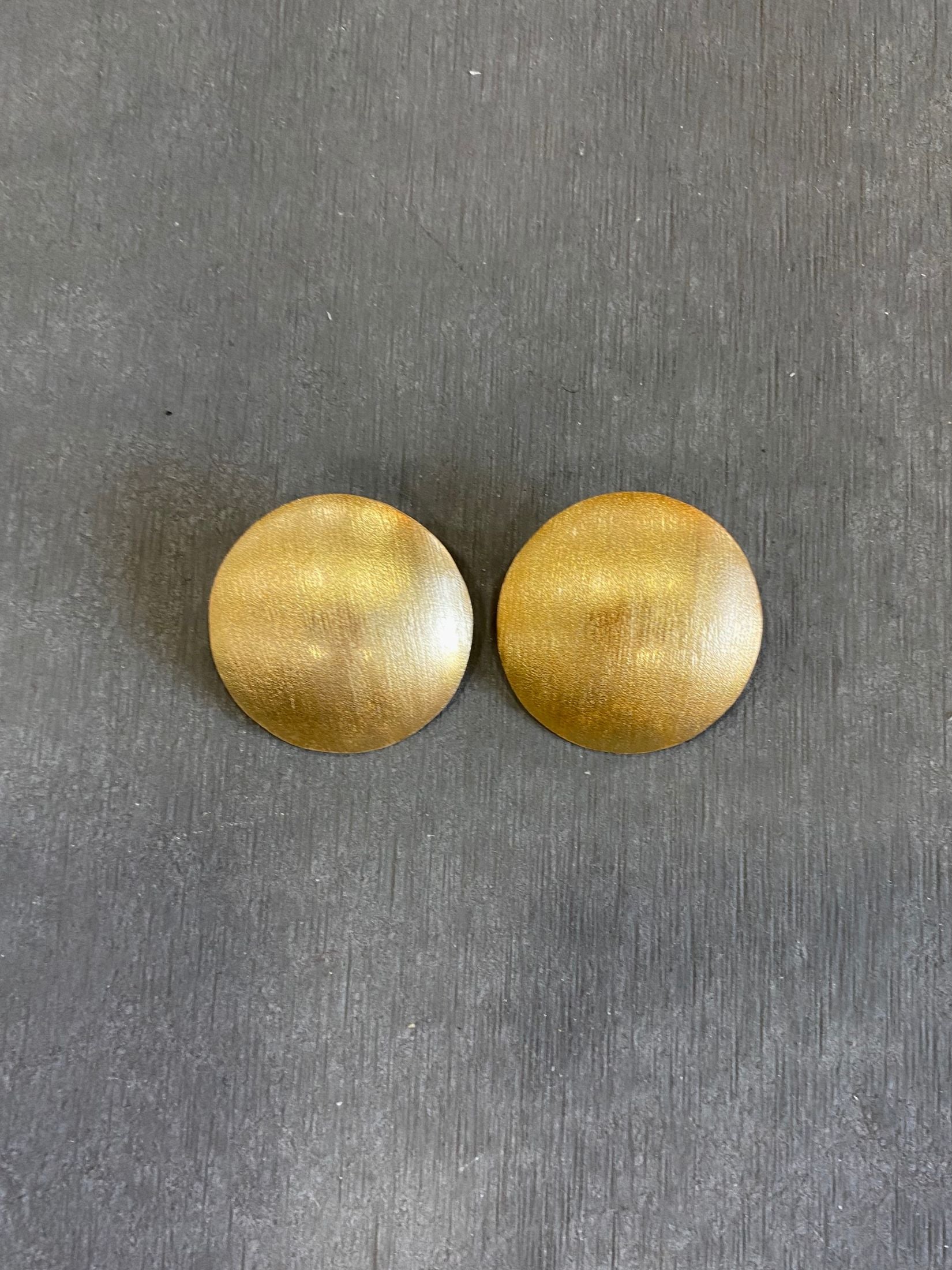 Pendientes Laton Baño Oro - Circulo