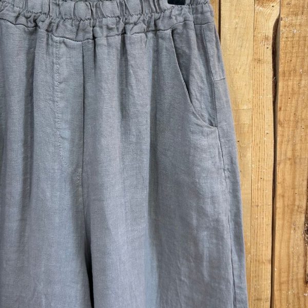Pantalón Lino holgado Piedra