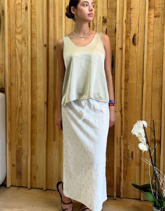 Falda motivos lurex Blanca - Imagen 2
